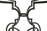 Maison Forge Ivory Iron And Marble Table - Ornate Home