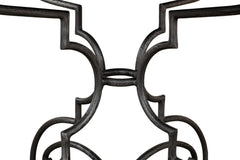Maison Forge Ivory Iron And Marble Table - Ornate Home