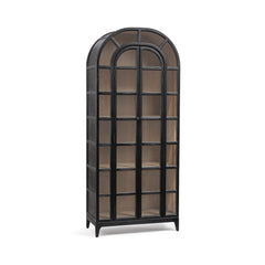 Maison Loft Black 2-Door Display Cabinet - Ornate Home
