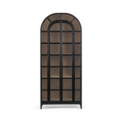 Maison Loft Black 2-Door Display Cabinet - Ornate Home