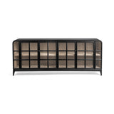 Maison Loft Black 4-Door Cabinet