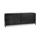 Maison Loft Black 4-Door Cabinet