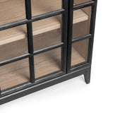 Maison Loft Black 4-Door Cabinet