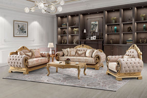 Maison de Paris Beige Loveseat / HD-9016 - Ornate Home