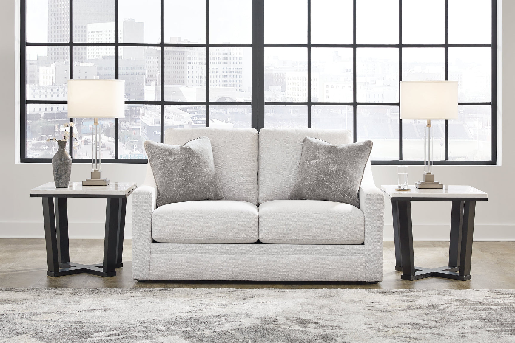Maitelynn Chalk Loveseat (Online Special Price) - Ornate Home
