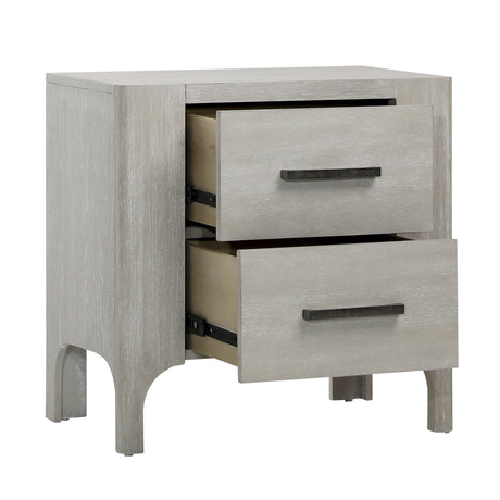 Maiya Light Gray Nightstand - Ornate Home