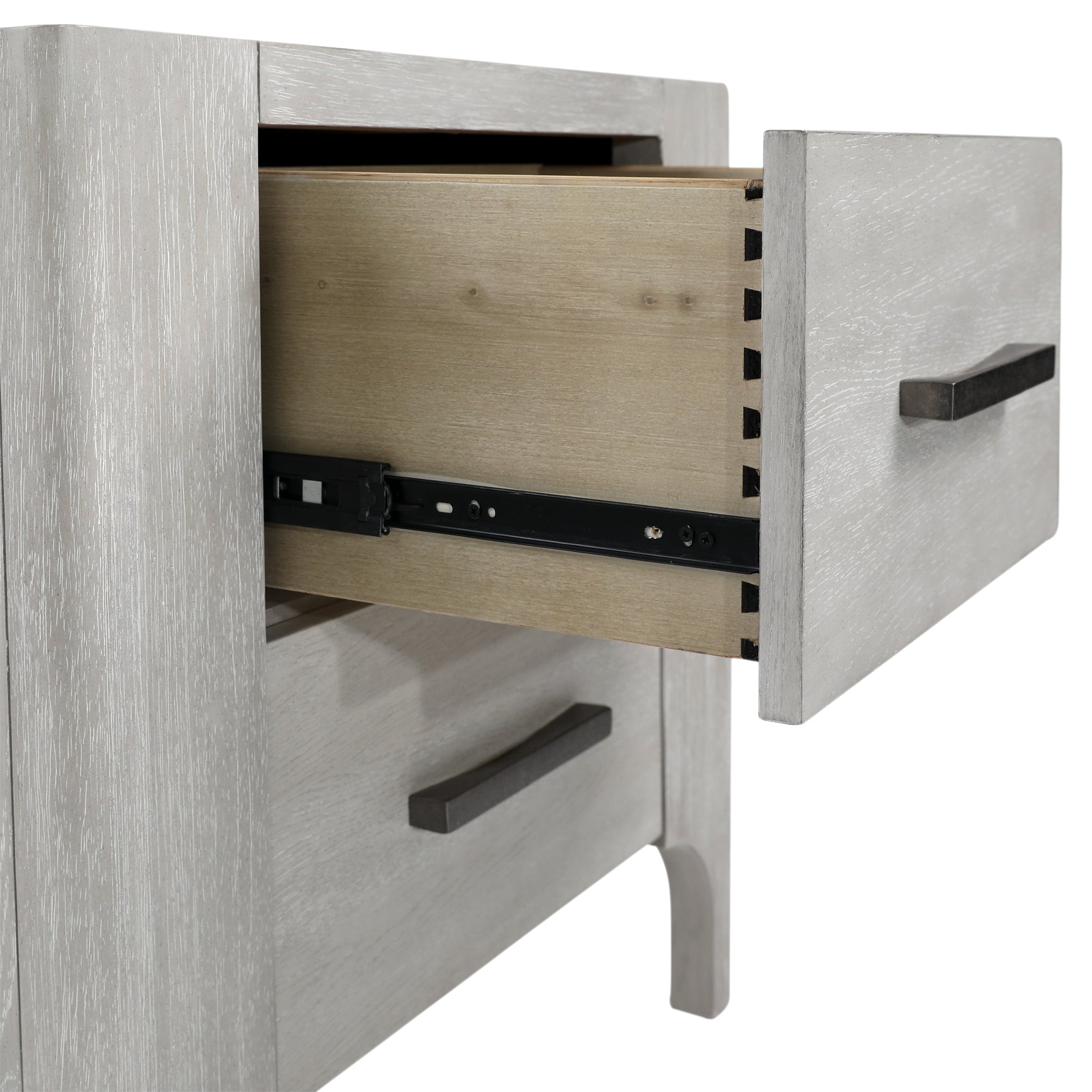 Maiya Light Gray Nightstand - Ornate Home