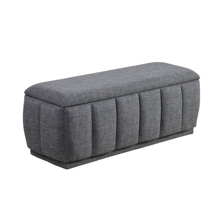 Maize Gray Storage Bench - Ornate Home
