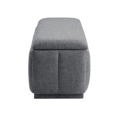 Maize Gray Storage Bench - Ornate Home