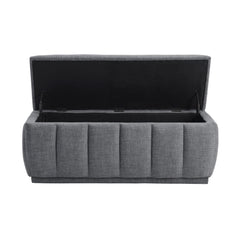 Maize Gray Storage Bench - Ornate Home