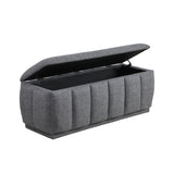 Maize Gray Storage Bench - Ornate Home