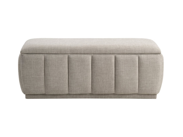 Maize Taupe Storage Bench - Ornate Home