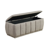 Maize Taupe Storage Bench - Ornate Home