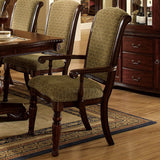 Majesta Dark Cherry Arm Chair (Set of 2) - Ornate Home
