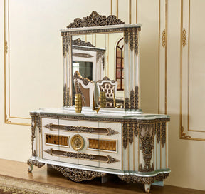 Majestic Crest Ivory/Bronzed Copper Buffet / HD-B1881 - Ornate Home