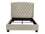Majestic Light Tan Queen Tufted Bed - Ornate Home