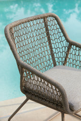 Majors Beach Beige Chairs w/CUSH/Table Set (Set of 3) - Ornate Home