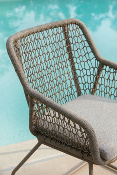 Majors Beach Beige Chairs w/CUSH/Table Set (Set of 3) - Ornate Home