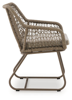 Majors Beach Beige Chairs w/CUSH/Table Set (Set of 3) - Ornate Home