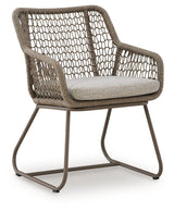Majors Beach Beige Chairs w/CUSH/Table Set (Set of 3) - Ornate Home