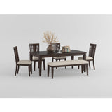 Makah Brown Dining Bench - Ornate Home