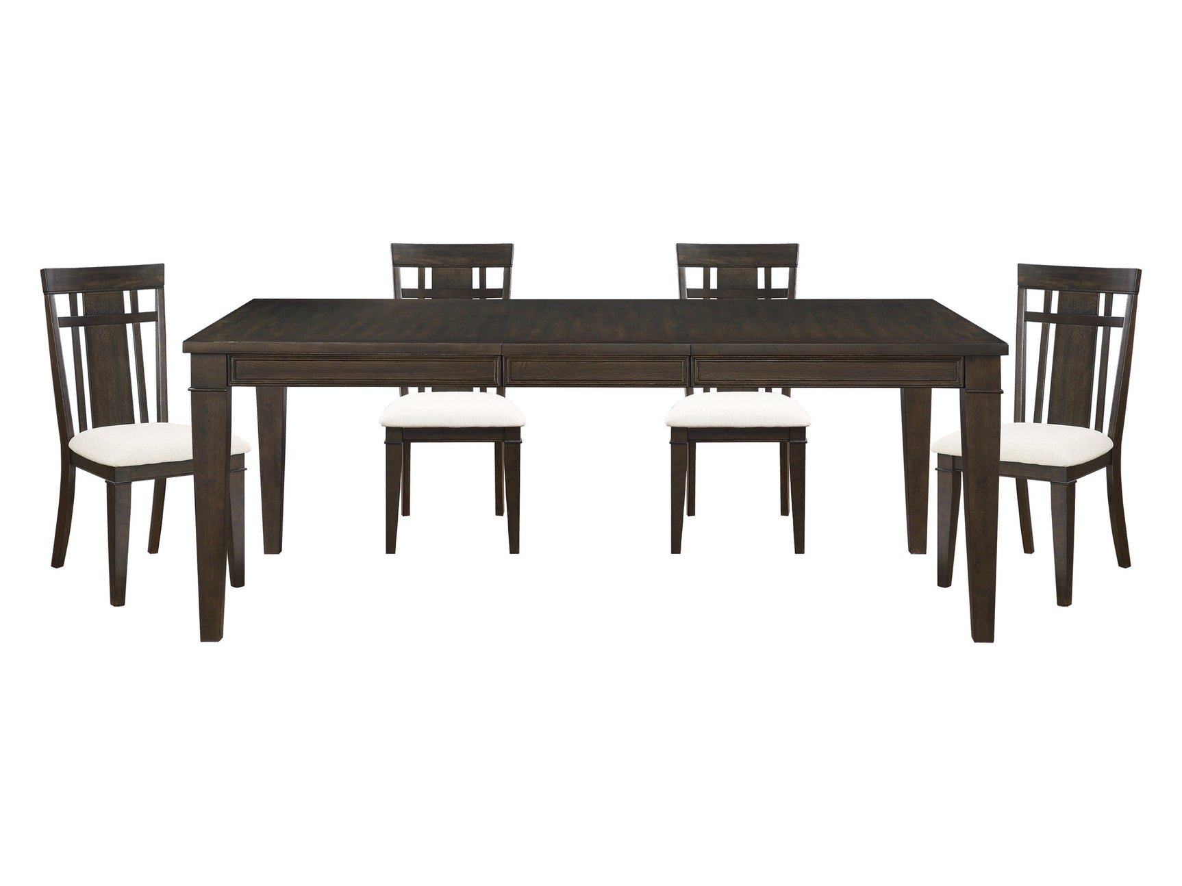 Makah Dark Brown 5-piece Dinig Table Set - Ornate Home