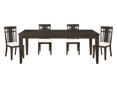 Makah Dark Brown 5-piece Dinig Table Set - Ornate Home