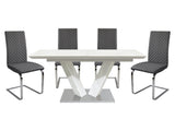 Makah Dark Brown 5-piece Dinig Table Set - Ornate Home