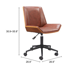 Maker Brown Office Chair - Ornate Home