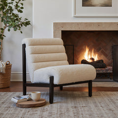 Maki Beige Accent Chair - Ornate Home