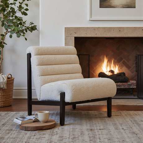 Maki Beige Accent Chair - Ornate Home