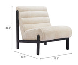 Maki Beige Accent Chair - Ornate Home