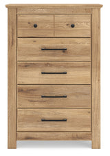 Makidern Tan Five Drawer Chest (Online Special Price) - Ornate Home