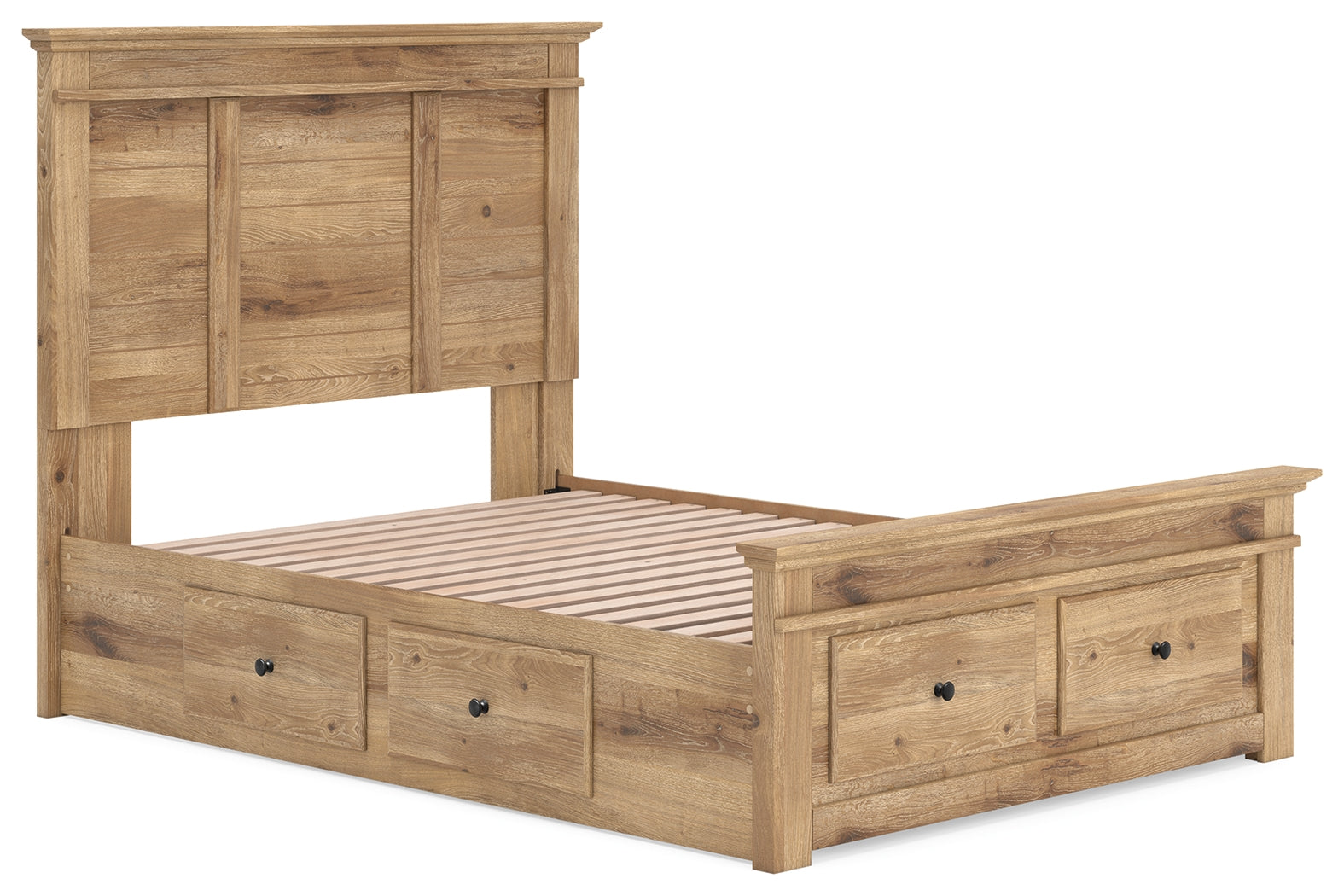 Makidern Tan Full Panel Storage Bed (Online Special Price) - Ornate Home
