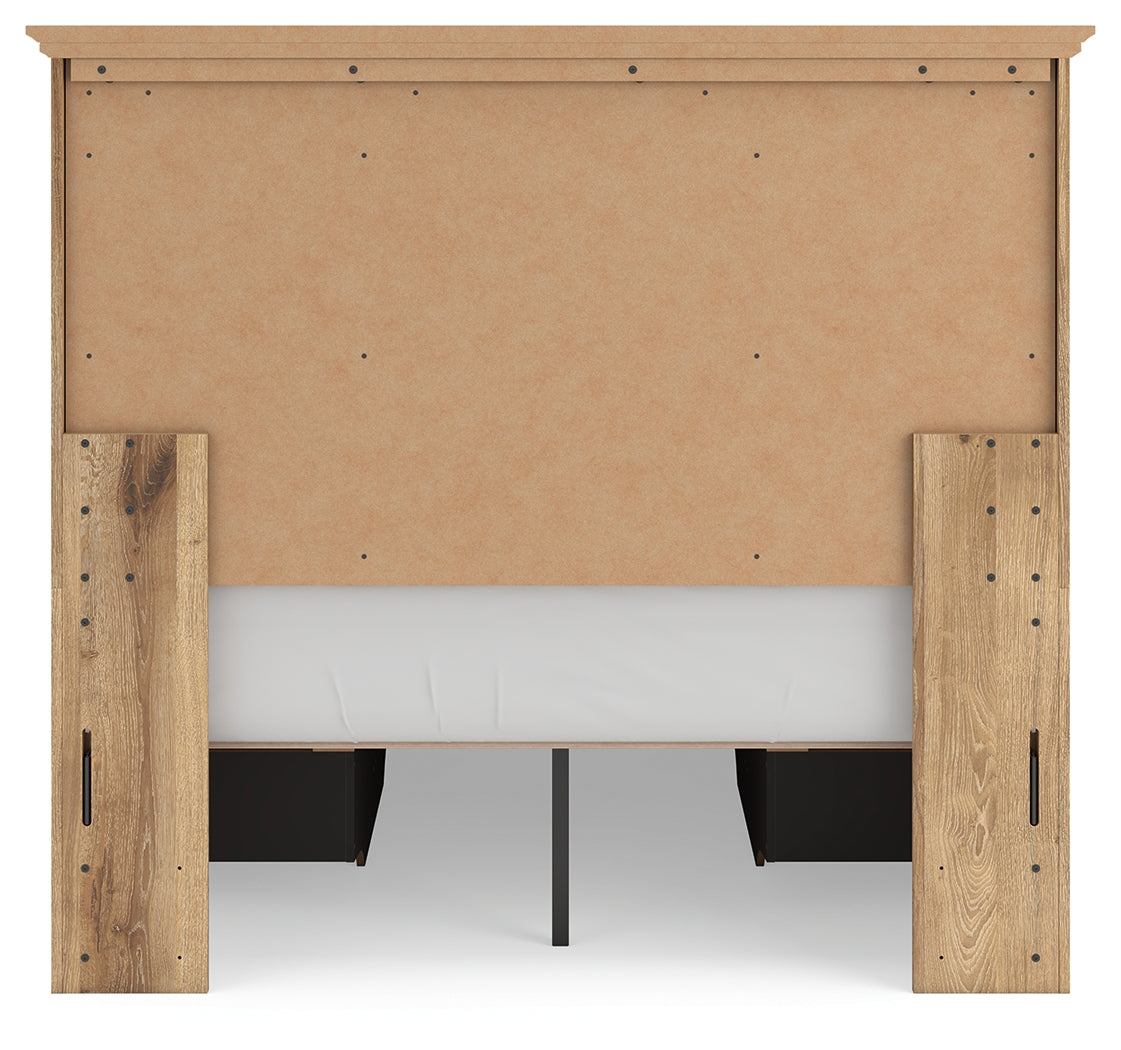 Makidern Tan Full Panel Storage Bed (Online Special Price) - Ornate Home