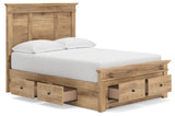 Makidern Tan Full Panel Storage Bed - Ornate Home
