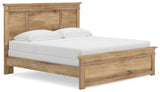 Makidern Tan King Panel Bed - Ornate Home