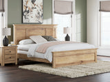 Makidern Tan King Panel Bed - Ornate Home