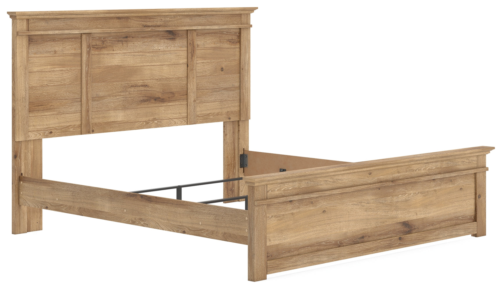 Makidern Tan King Panel Bed - Ornate Home