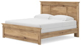 Makidern Tan King Panel Bed - Ornate Home