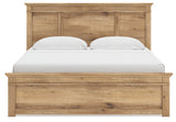 Makidern Tan King Panel Bed - Ornate Home