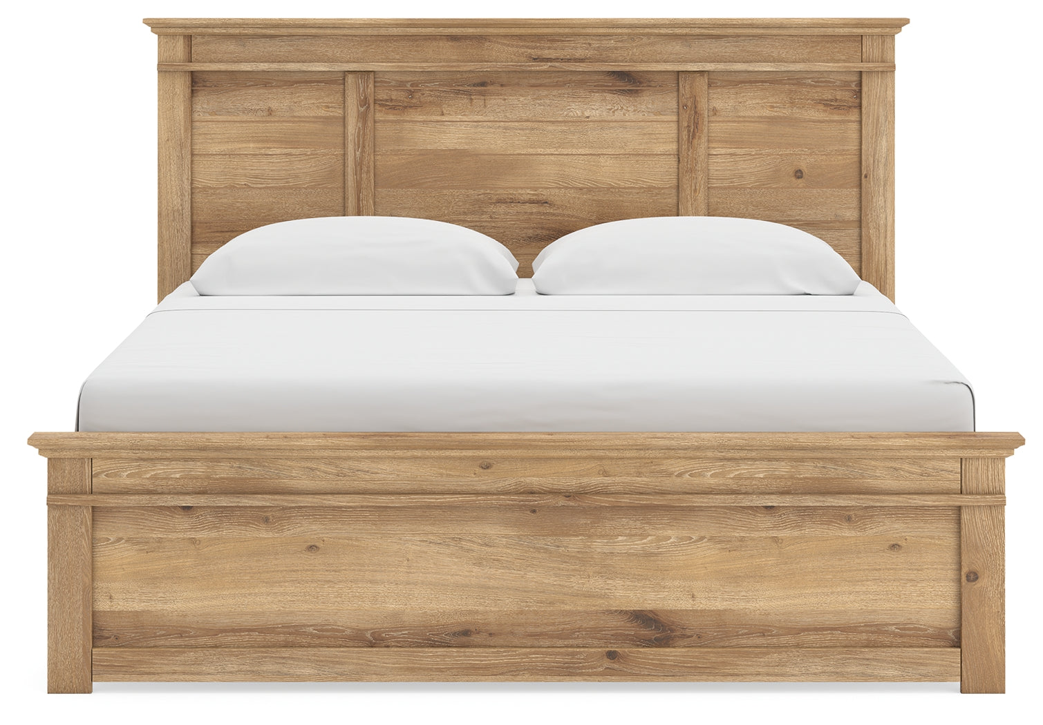 Makidern Tan King Panel Bed - Ornate Home