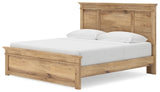 Makidern Tan King Panel Storage Bed - Ornate Home