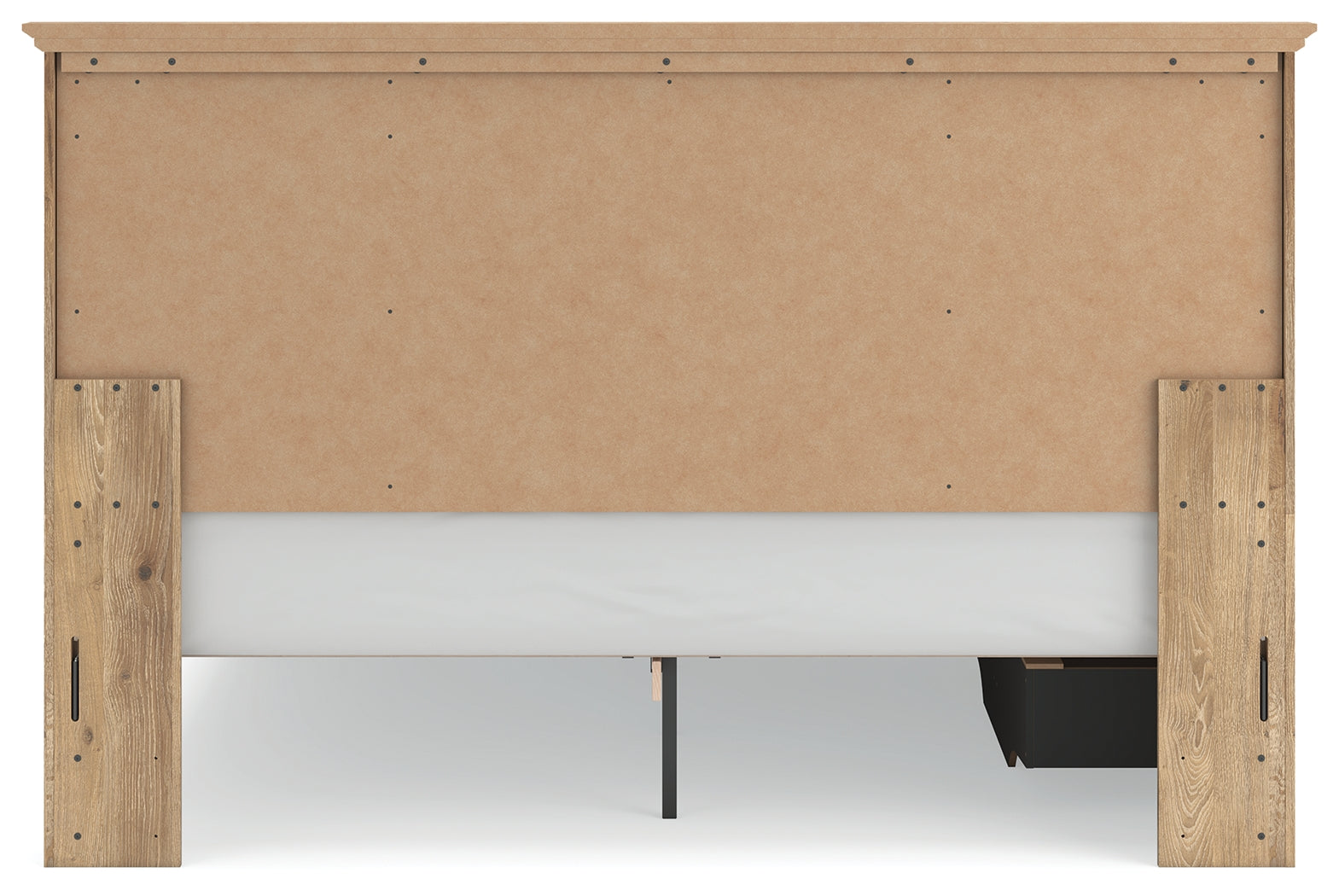 Makidern Tan King Panel Storage Bed - Ornate Home