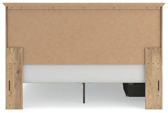 Makidern Tan King Panel Storage Bed - Ornate Home
