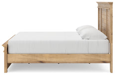 Makidern Tan King Panel Storage Bed - Ornate Home