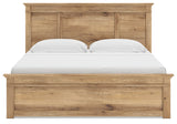 Makidern Tan King Panel Storage Bed - Ornate Home