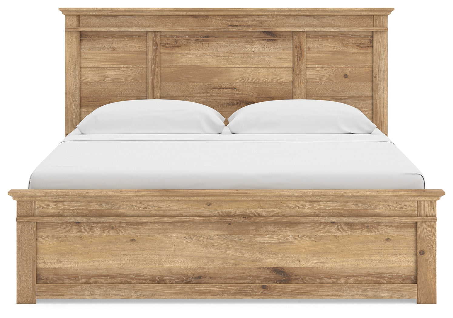 Makidern Tan King Panel Storage Bed - Ornate Home