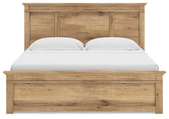 Makidern Tan King Panel Storage Bed - Ornate Home