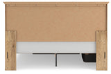 Makidern Tan King Panel Storage Bed - Ornate Home